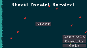 Shoot! Repair! Survive! title screen screenshot