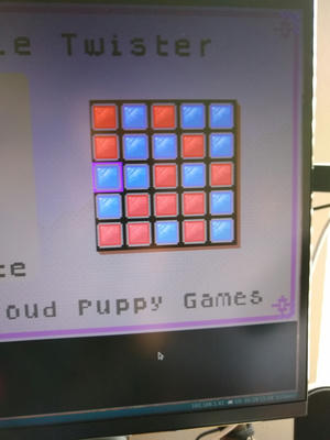 Offscreen shot of Cloud Puppy Games' first release of tile twister